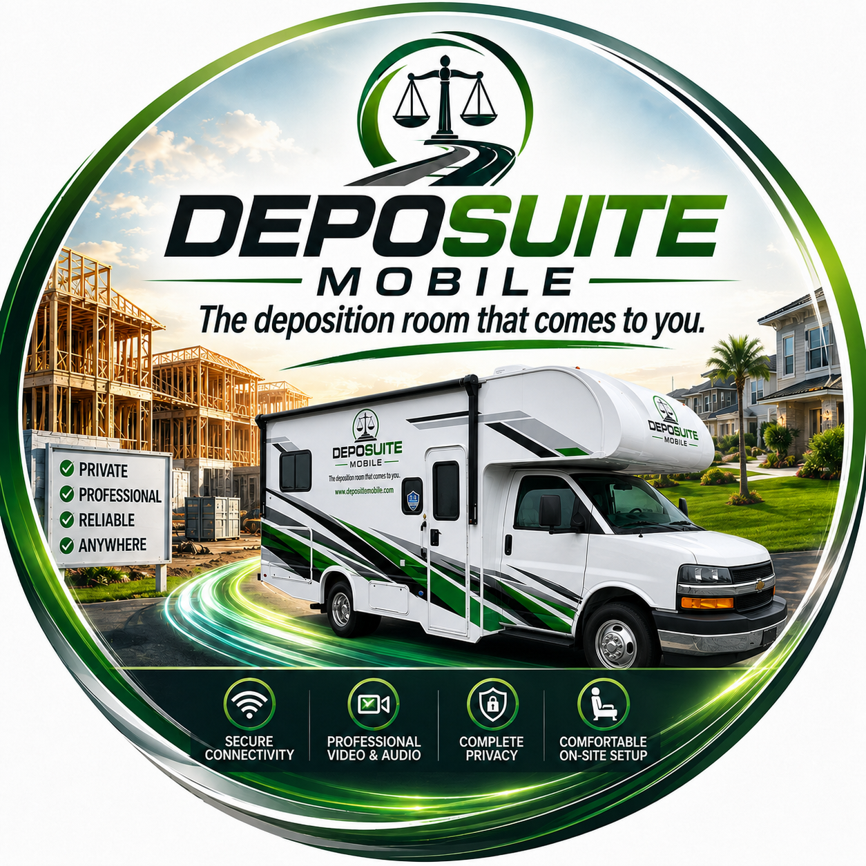 DepoSuite Mobile promotional vehicle graphic