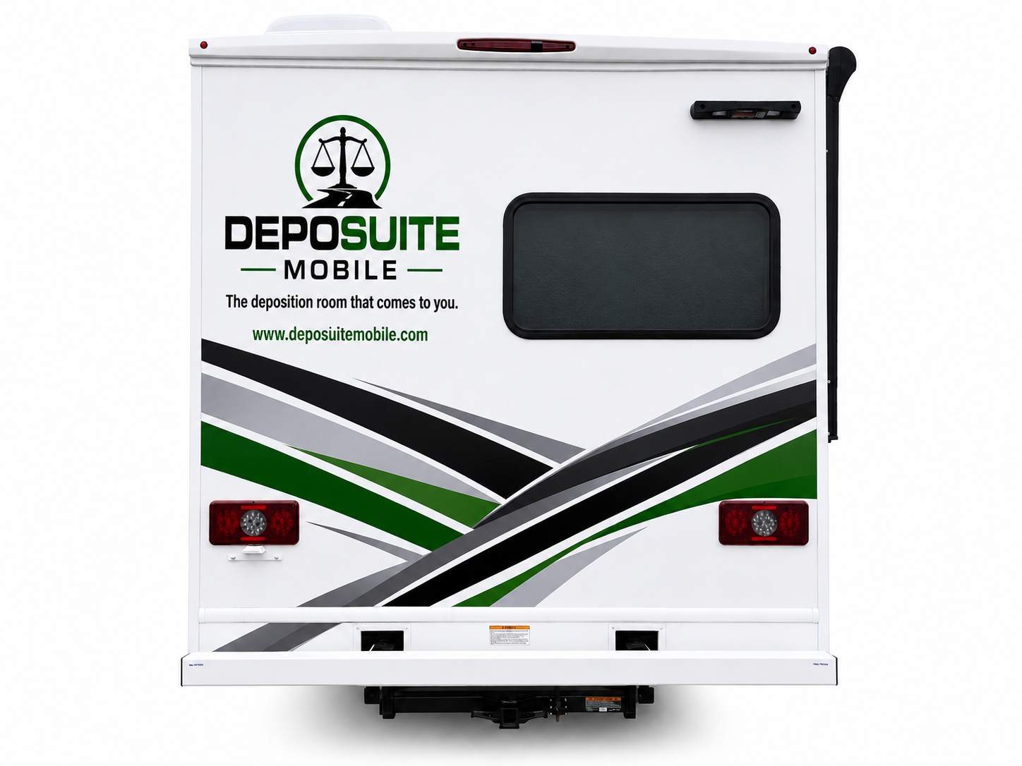 Rear of DepoSuite Mobile RV